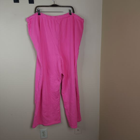 SKIMS Drapey French Terry Pants in Neon Hot Pink Size 4X - Picture 5 of 7